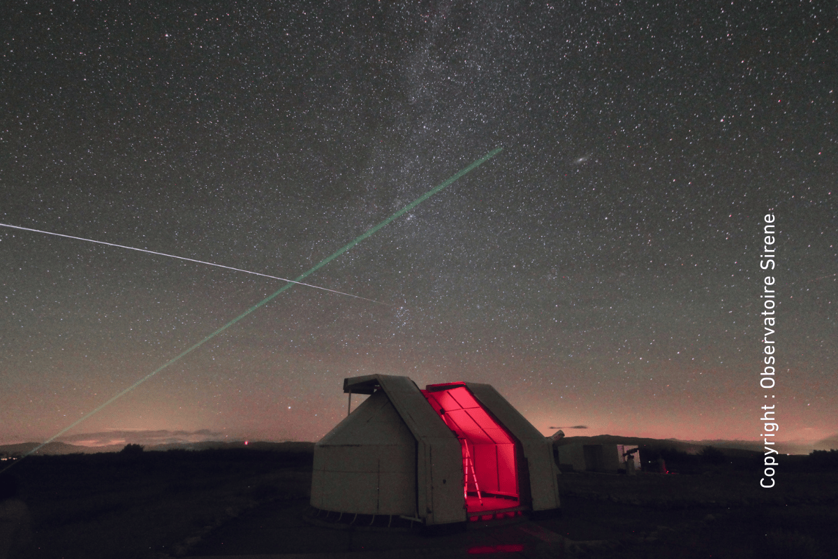 Le ciel depuis l'observatoire astronomique Sirene à Lagarde d'Apt 