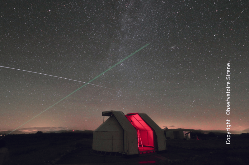 Le ciel depuis l'observatoire astronomique Sirene à Lagarde d'Apt 