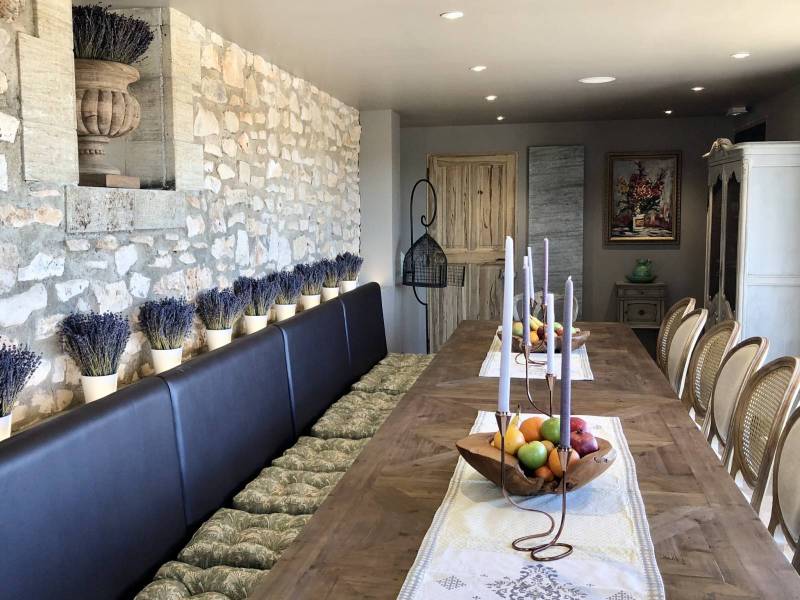 salle à manger de la table d'hôtes du domaine Château du Bois